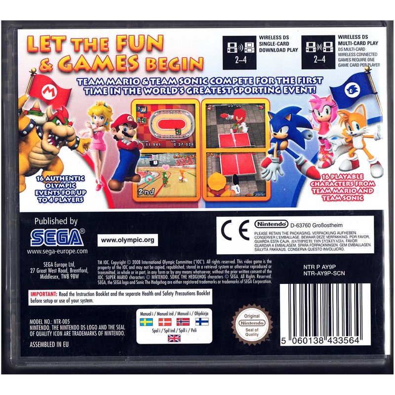MARIO & SONIC AT THE OLYMPIC GAMES DS