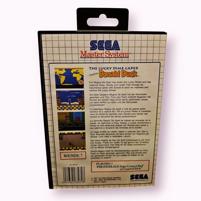 THE LUCKY DIME CAPER STARRING DONALD DUCK MASTERSYSTEM
