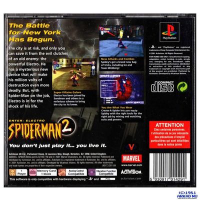 SPIDER-MAN 2 ENTER ELECTRO PS1