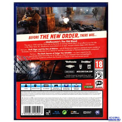 WOLFENSTEIN THE OLD BLOOD PS4