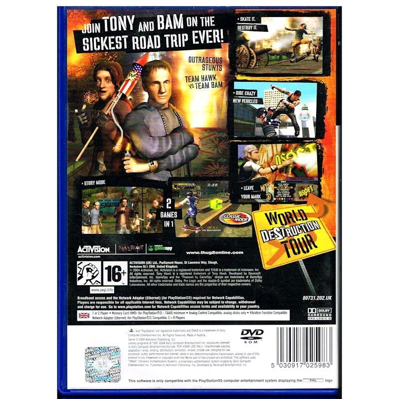 TONY HAWKS UNDERGROUND 2 PS2