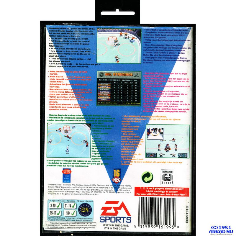NHL 95 MEGADRIVE