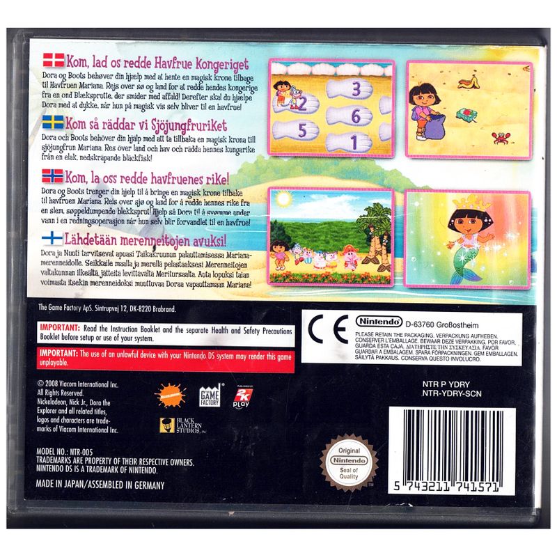 DORA THE EXPLORER SAVES THE MERMAIDS DS