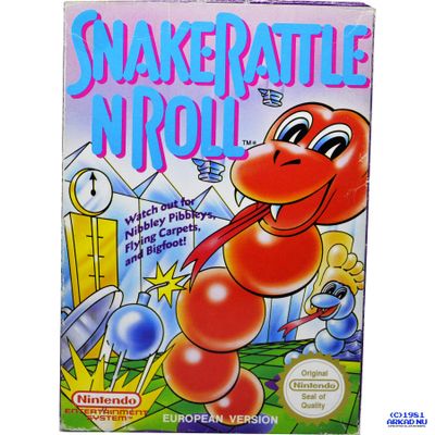 SNAKE RATTLE N ROLL NES SCN