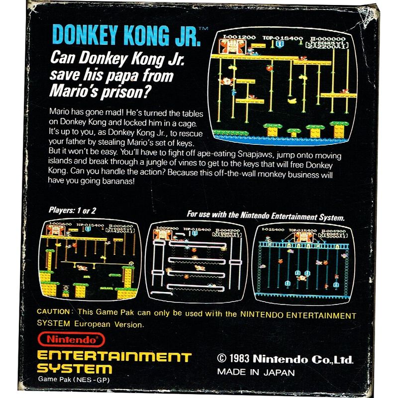 DONKEY KONG JR NES SCN