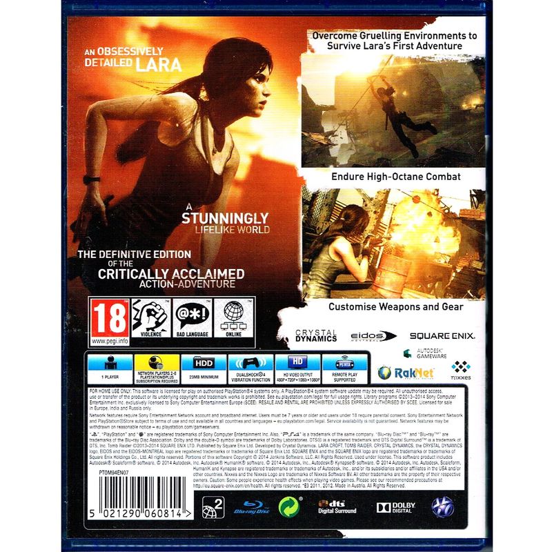 TOMB RAIDER DEFINITIVE EDITION PS4