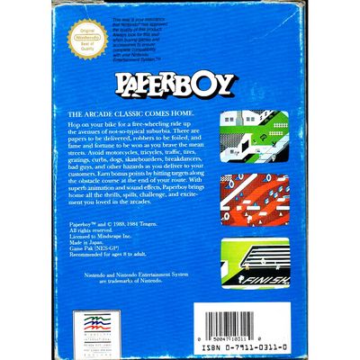 PAPERBOY NES SCN