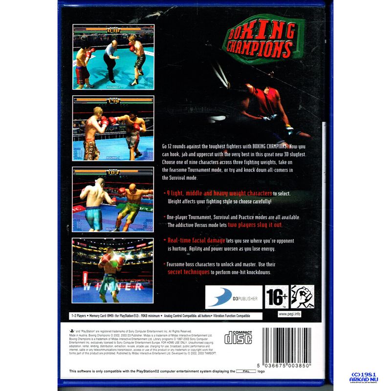 BOXING CHAMPIONS PS2