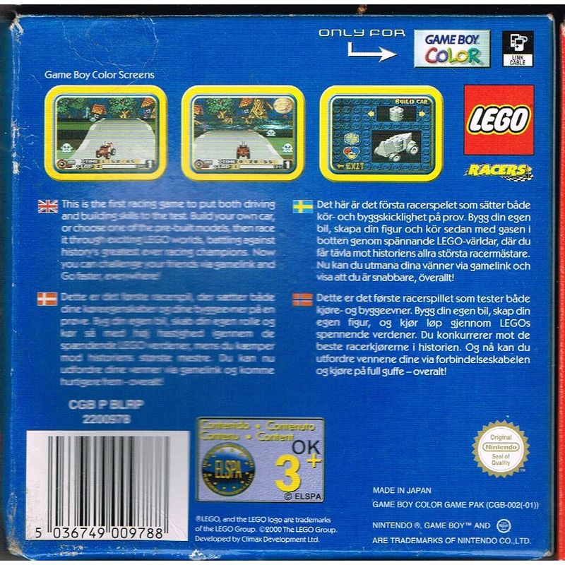 LEGO RACERS GAMEBOY COLOR