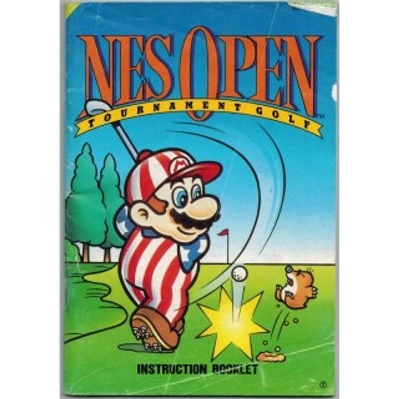 NES OPEN TOURNAMENT GOLF MANUAL NES SCN