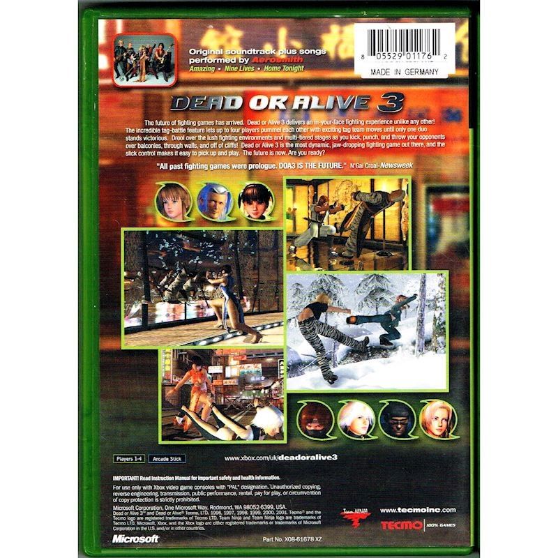 DEAD OR ALIVE 3 XBOX