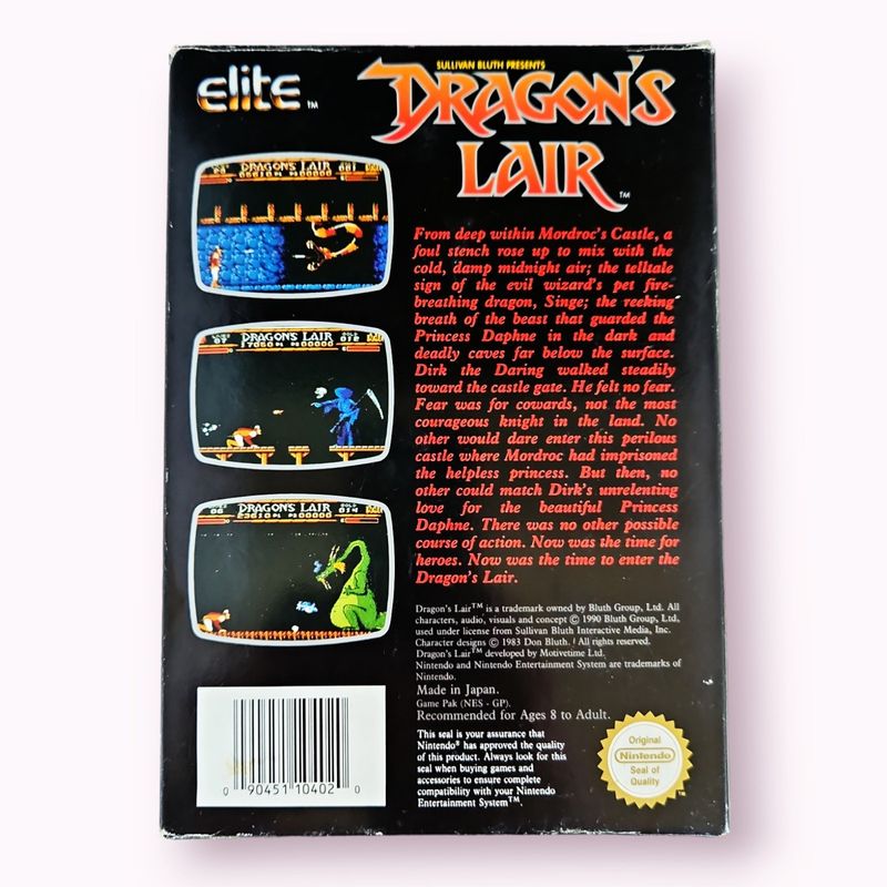 DRAGONS LAIR NES SCN