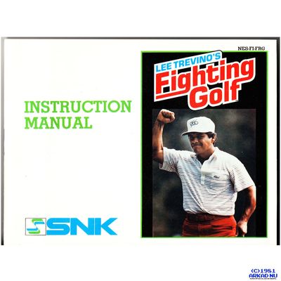 LEE TREVINO FIGHTING GOLF NES