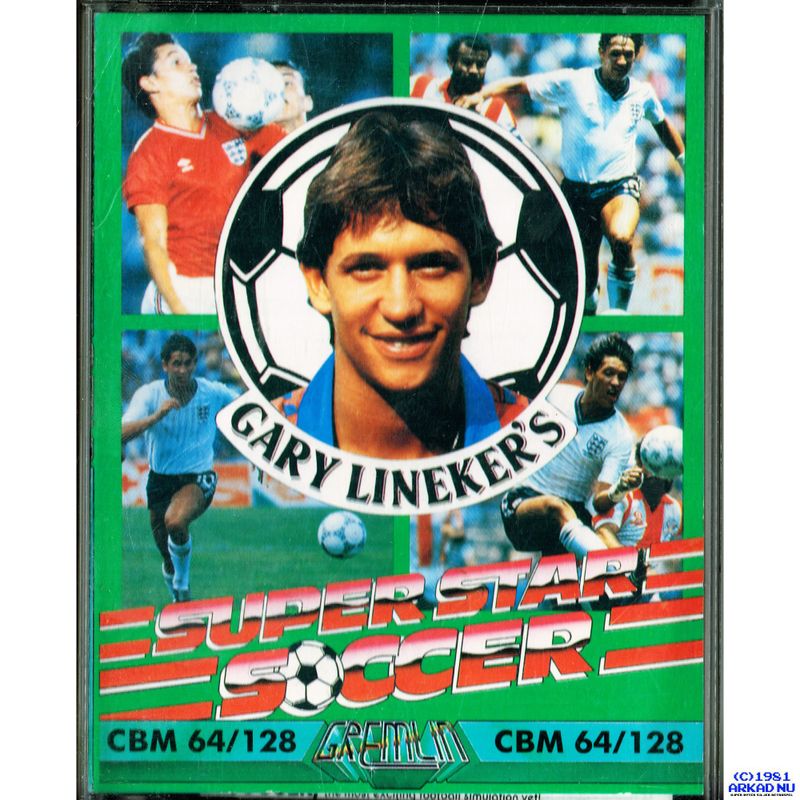 GARY LINEKERS SUPERSTAR SOCCER C64 KASSETT