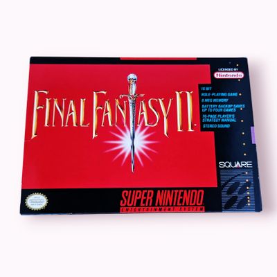 FINAL FANTASY II SNES NTSC USA MED ORIGINAL KVITTO