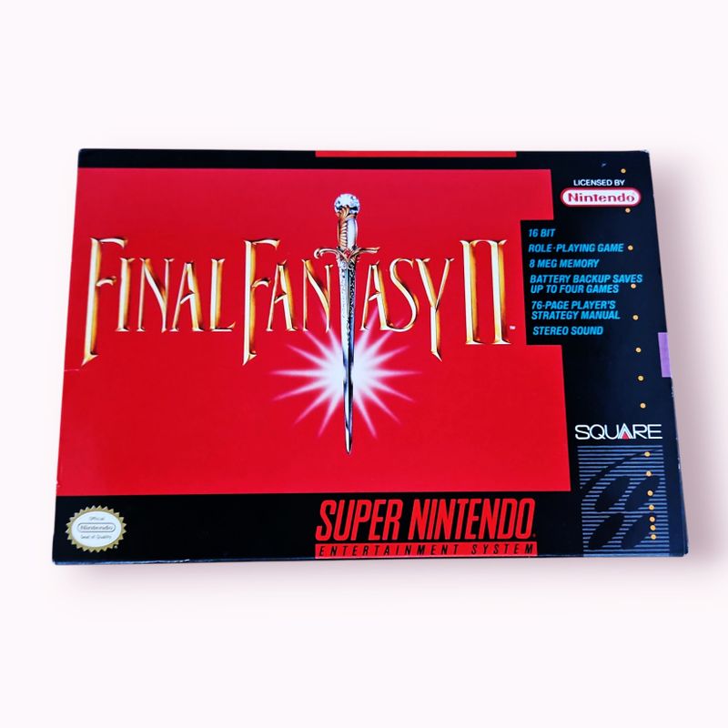 FINAL FANTASY II SNES NTSC USA MED ORIGINAL KVITTO