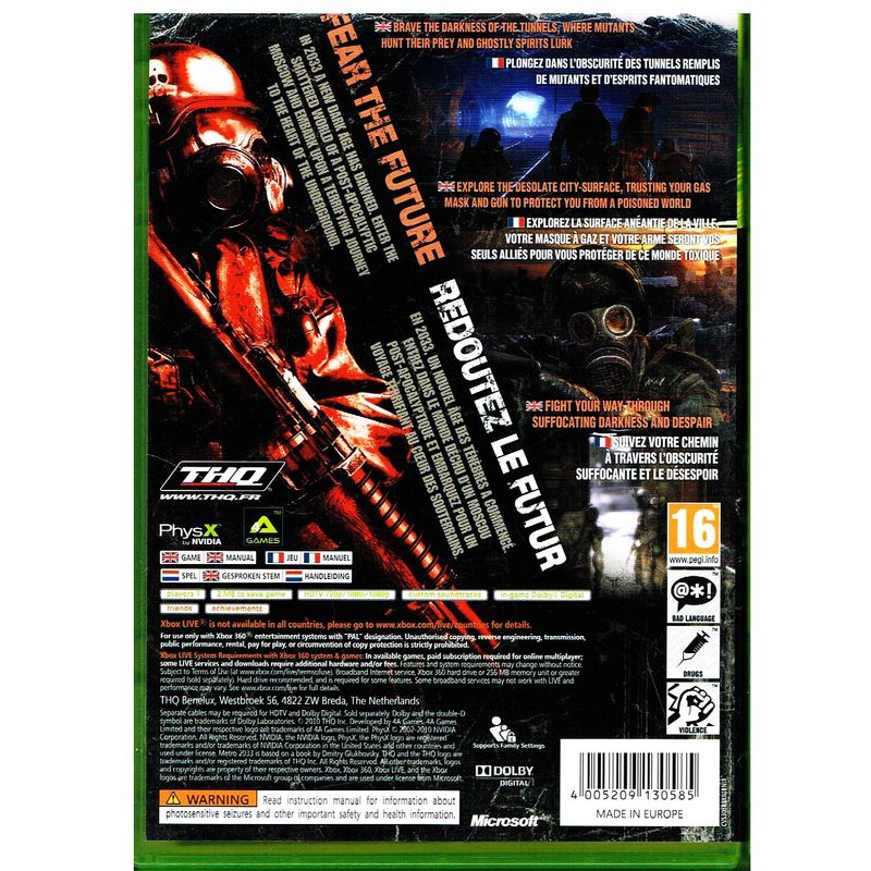 METRO 2033 XBOX 360