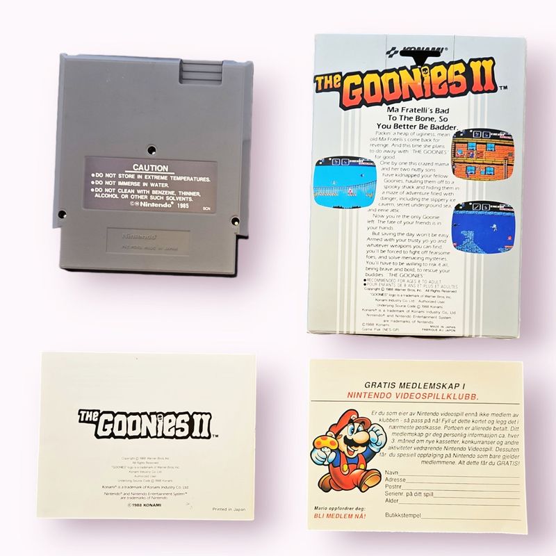 THE GOONIES II NES SCN