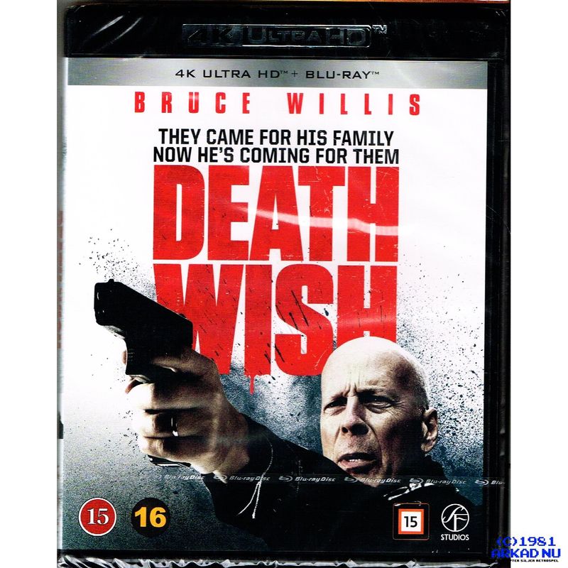 DEATH WISH 4K ULTRAHD BLU-RAY