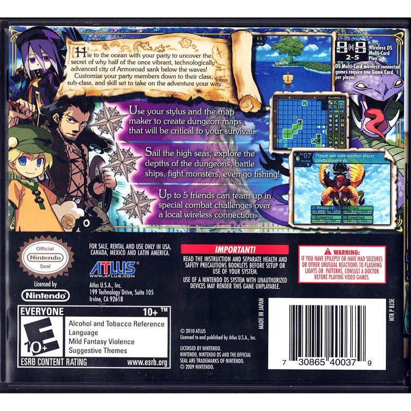 ETRIAN ODYSSEY III THE DROWNED CITY DS