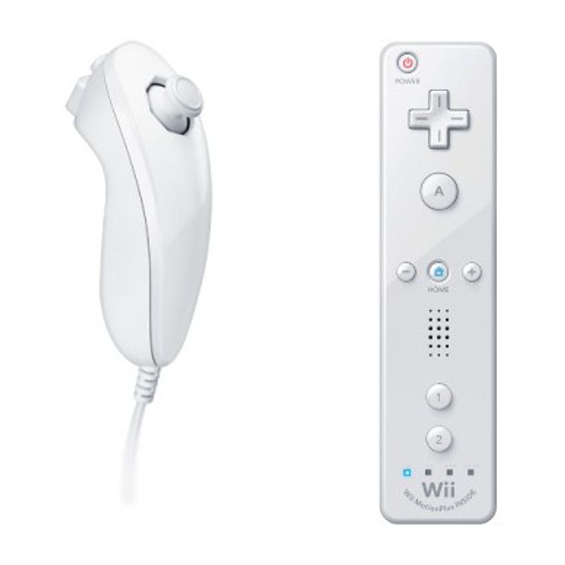 NINTENDO WIIMOTE MED NUNCHUCK OCH INBYGGD MOTION PLUS