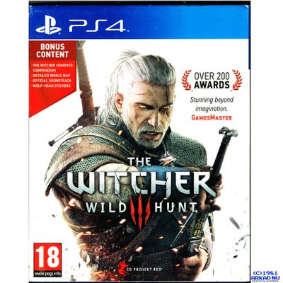 THE WITCHER 3 WILD HUNT PS4 MED BONUS CONTENT