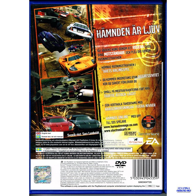 BURNOUT REVENGE PS2