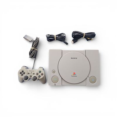 SONY PLAYSTATION 1 BASENHET MED DUAL SHOCK HANDKONTROLL SCPH-9002