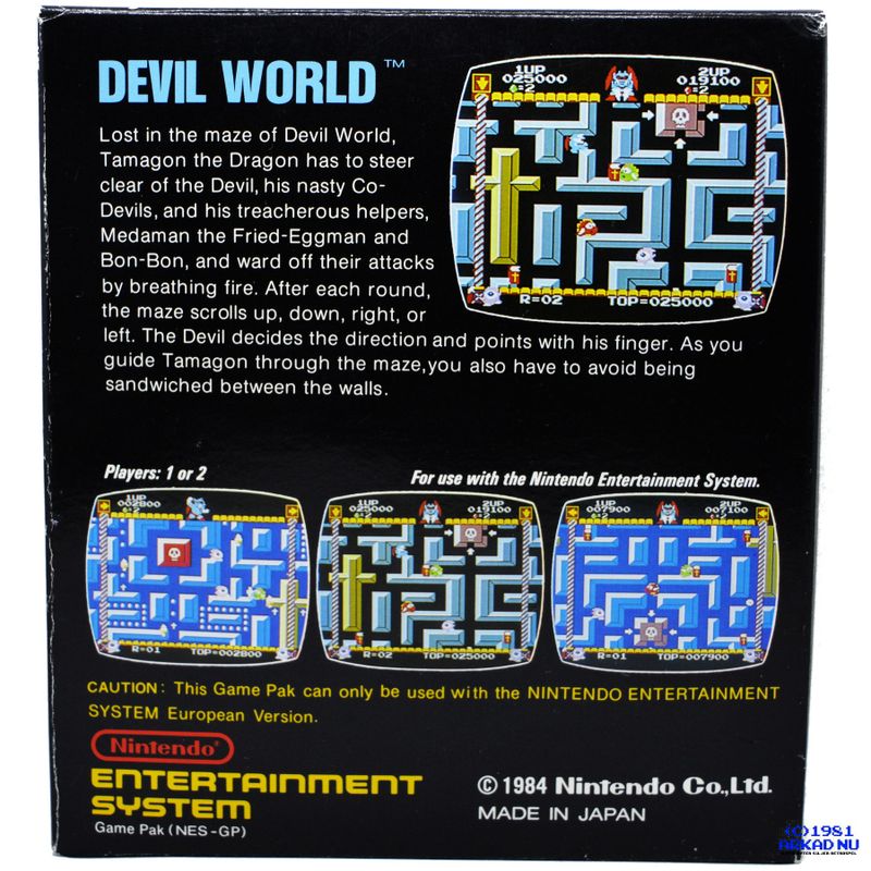 DEVIL WORLD NES SCN