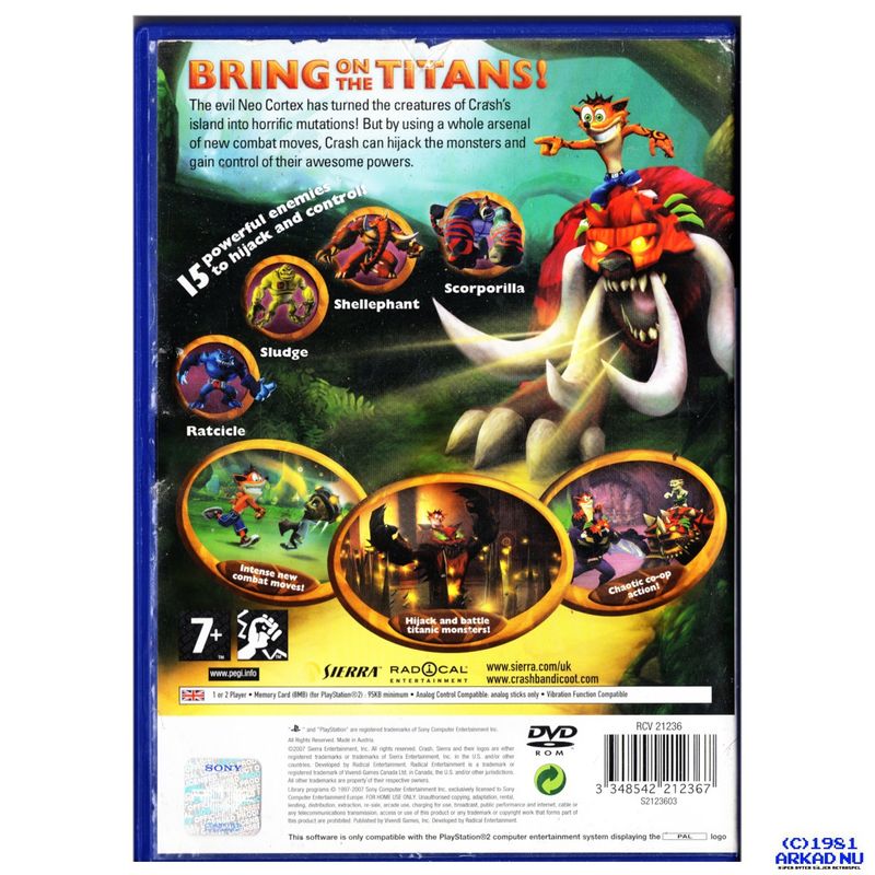 CRASH OF THE TITANS PS2