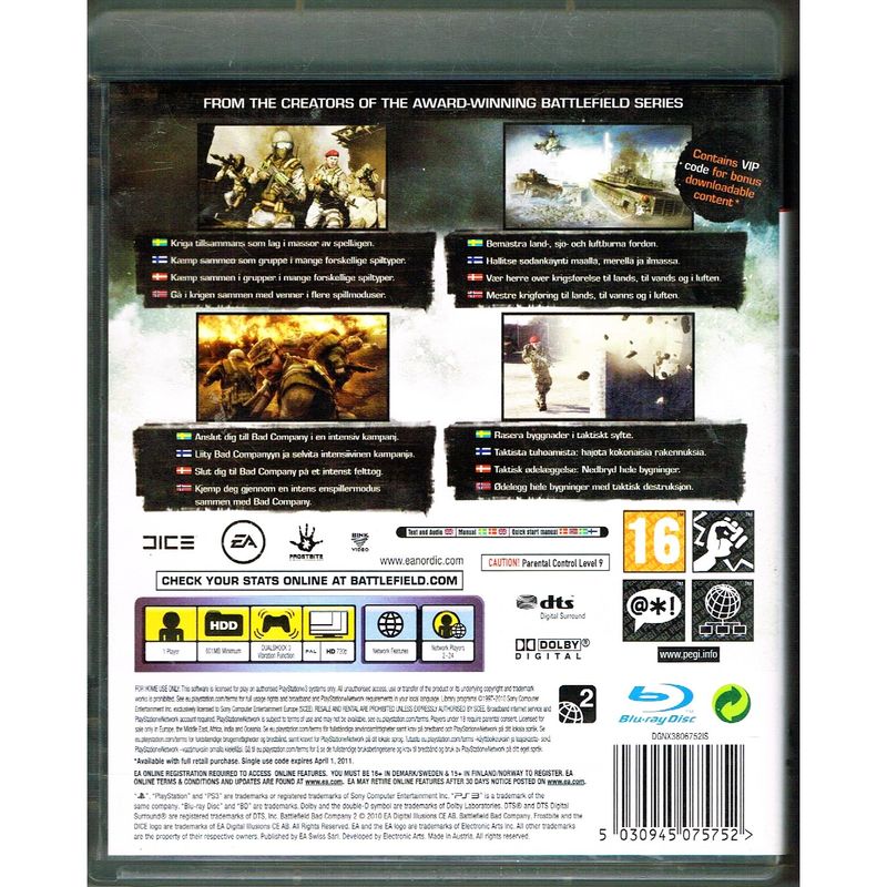 BATTLEFIELD BAD COMPANY 2 PS3