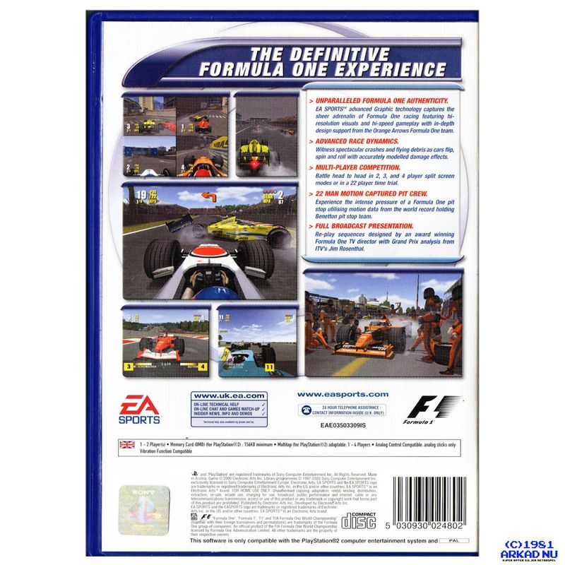 F1 CHAMPIONSHIP SEASON 2000 PS2