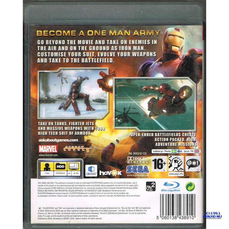 IRON MAN PS3