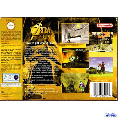 THE LEGEND OF ZELDA OCARINA OF TIME N64