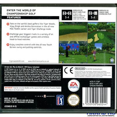 TIGER WOODS PGA TOUR 08 DS