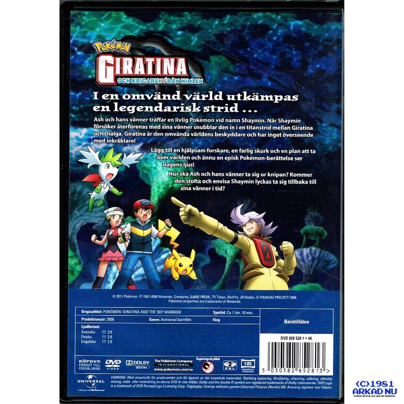 POKEMON GIRATINA OCH KRIGAREN FRÅN HIMLEN DVD