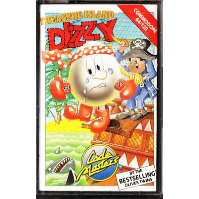 TREASURE ISLAND DIZZY C64 KASSETT