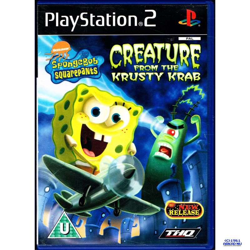 SPONGEBOB SQUAREPANTS CREATURE FROM THE KRUSTY KRAB PS2