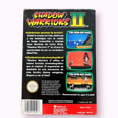 SHADOW WARRIORS II NINJA GAIDEN II NES SVENSK A4