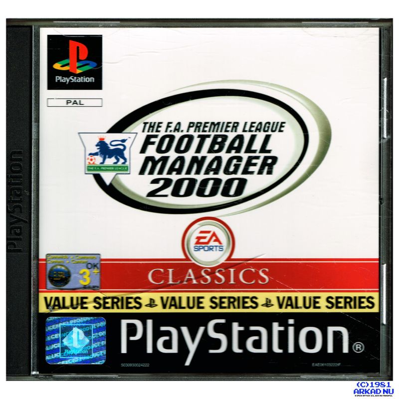 THE FA PREMIER LEAGUE FOOTBALL MANAGER 2000 PS1