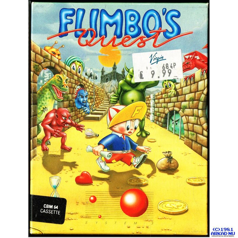 FLIMBOS QUEST C64 KASSETT