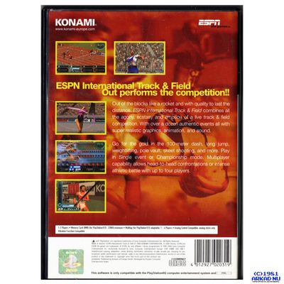 ESPN INTERNATIONAL TRACK & FIELD PS2