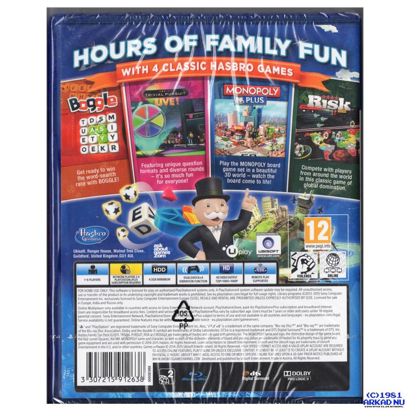 HASBRO FAMILY FUN PACK PS4