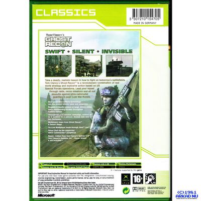 TOM CLANCYS GHOST RECON XBOX CLASSICS