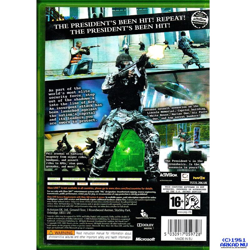 SECRET SERVICE XBOX 360