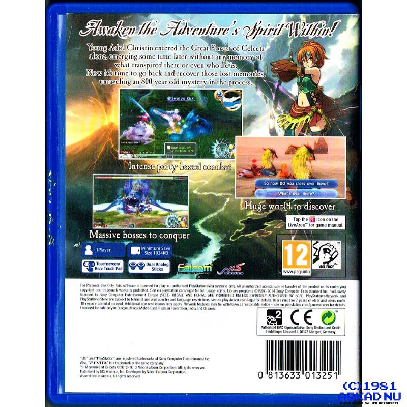 YS MEMORIES OF CELCETA PS VITA