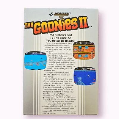 THE GOONIES II NES SCN