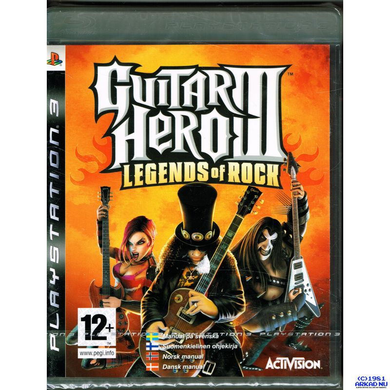 GUITAR HERO III LEGENDS OF ROCK PS3