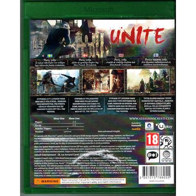 ASSASSINS CREED UNITY XBOX ONE