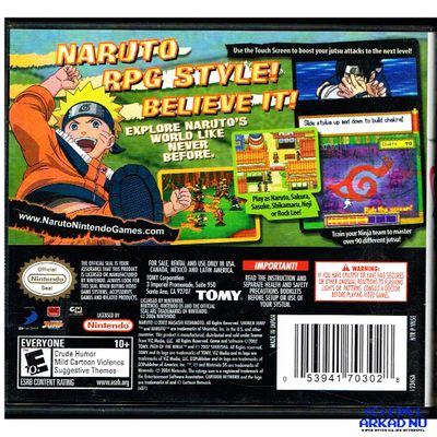 NARUTO PATH OF THE NINJA DS